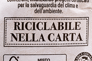 Etichetta riciclabile